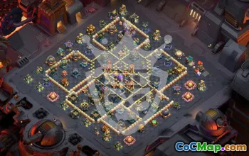 town hall 17, trophy/war base layout #48686