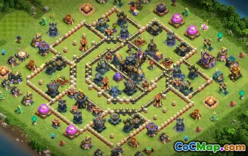 Top Copy Base Layouts for Town Hall 17 #48690