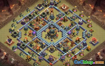 Top Clash of Clans TH17 Base Layouts with Copy Links #48713