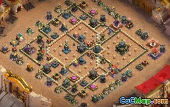 town hall 17, trophy/war base layout #48714