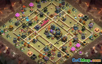 Best Copy Base Layout for Clash of Clans Town Hall 17 #48725
