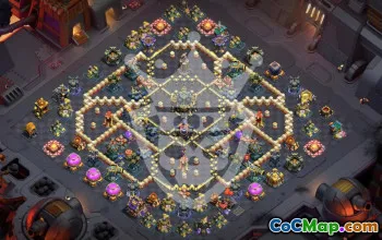 town hall 17, trophy/war base layout #48737