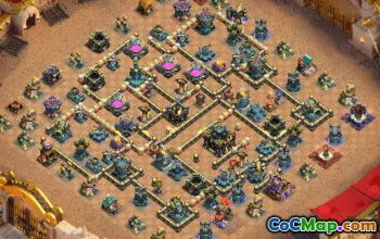 town hall 17, trophy/war base layout #49633