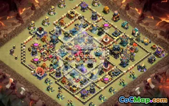 Top Copy Base Layout for Town Hall 17 #49668