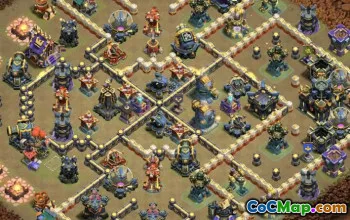 town hall 17, trophy/war base layout #49677