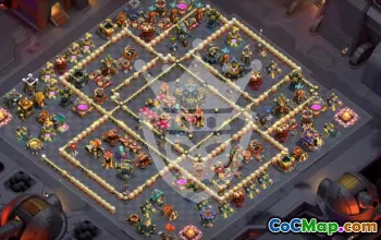 town hall 17, trophy/war base layout #49689