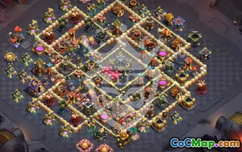 town hall 17, trophy/war base layout #49691