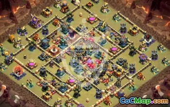 CoC TH17 Base Layouts with Copy Links #49693