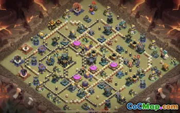 town hall 17, trophy/war base layout #49698