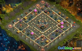 town hall 17, trophy/war base layout #49707
