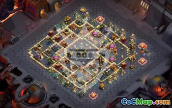 town hall 17, trophy/war base layout #49715