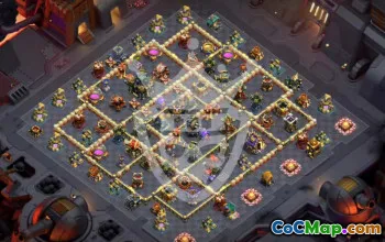 town hall 17, trophy/war base layout #49716