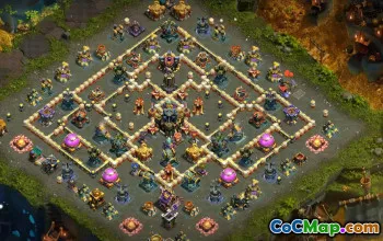 town hall 17, trophy/war base layout #49727