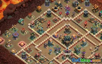 town hall 17, trophy/war base layout #49731