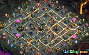 town hall 17, trophy/war base layout #49739