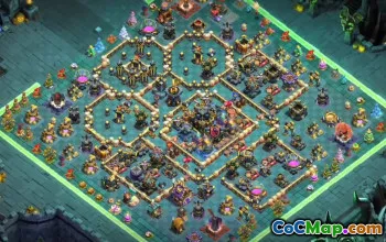 town hall 17, trophy/war base layout #49751