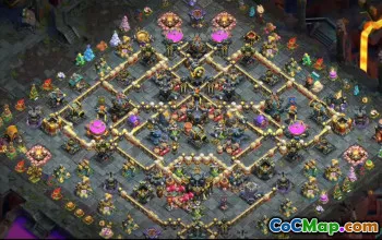 town hall 17, trophy/war base layout #49772