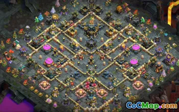town hall 17, trophy/war base layout #49775