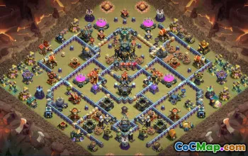 Top Copy Base Layout for Town Hall 17 #49893