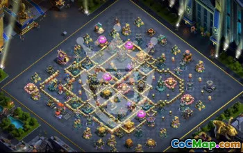 town hall 17, trophy/war base layout #49907