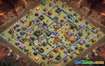 Top Clash of Clans Base Layout for TH17 #49929