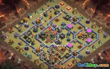 town hall 17, trophy/war base layout #49938