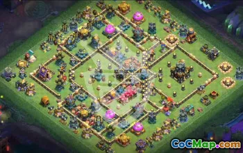 town hall 17, trophy/war base layout #49969