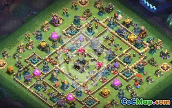 town hall 17, trophy/war base layout #49971
