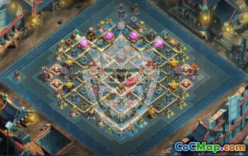 town hall 17, trophy/war base layout #49980