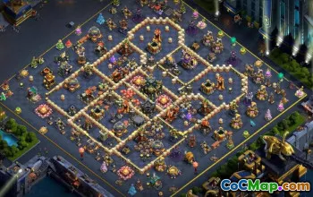 town hall 17, trophy/war base layout #50000