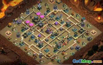 Top Copy Base Layout for TH17 in Clash of Clans #50008