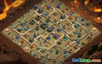 Top Copy Base Layouts for Town Hall 17 #50010