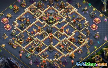 town hall 17, trophy/war base layout #50020