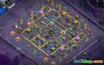 town hall 17, trophy/war base layout #50030