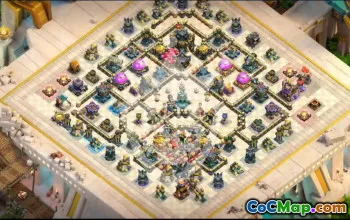 town hall 17, trophy/war base layout #50032