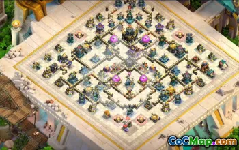 town hall 17, trophy/war base layout #50033