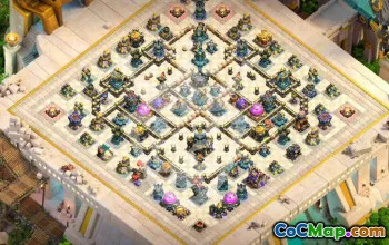 town hall 17, trophy/war base layout #50035