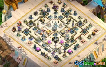 town hall 17, trophy/war base layout #50036