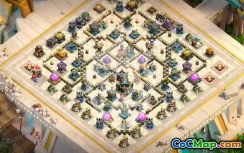 town hall 17, trophy/war base layout #50038