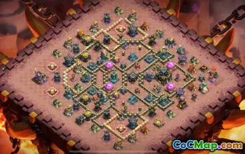 town hall 17, trophy/war base layout #50043