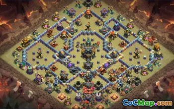Top TH17 Clash of Clans Base Layouts with Copy Link #50052