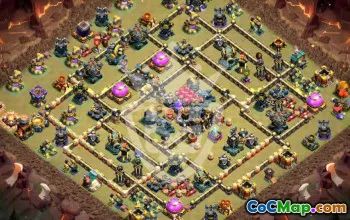 Top Clash of Clans TH17 Base Layouts & Maps #50063