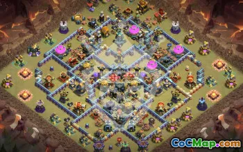 Top Town Hall 17 Base Layouts with Copy Link #50096