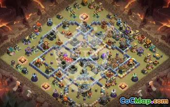 Top Copy Base Layouts for Town Hall 17 #50100