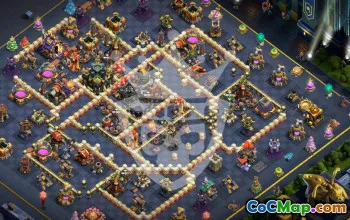 Elite Town Hall 17 Base Layouts & Map #50109