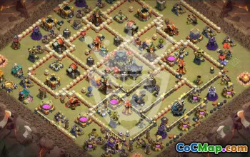 Top Clash of Clans TH17 Base Layouts with Copy Link #50116