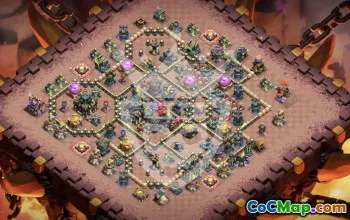 Top Copy Base Layout for Clash of Clans T-H 17 #50862