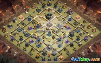 Top Town Hall 17 Base Layouts with Copy-Link #51350