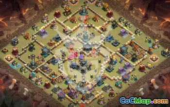Ultimate Copy Base Layout for TH17 in Clash of Clans #51356