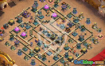 Top Town Hall 17 Base Layouts with Copy Link #51407